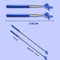 Retractable Teacher Pointer Stick with Extendable Finger for Classroom Reading & Presentations Random Color