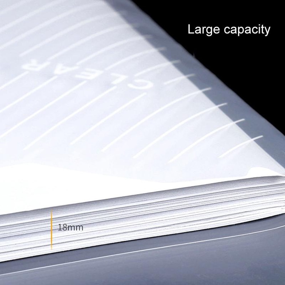 10 Pcs A4 Document Folder Waterproof Transparent File Organizer Bags with Secure Snap Closure
