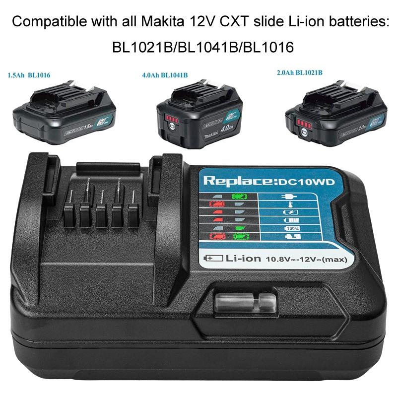Makita Compatible 108V 12V Lithium Battery Charger With Smart LED Protection System 2