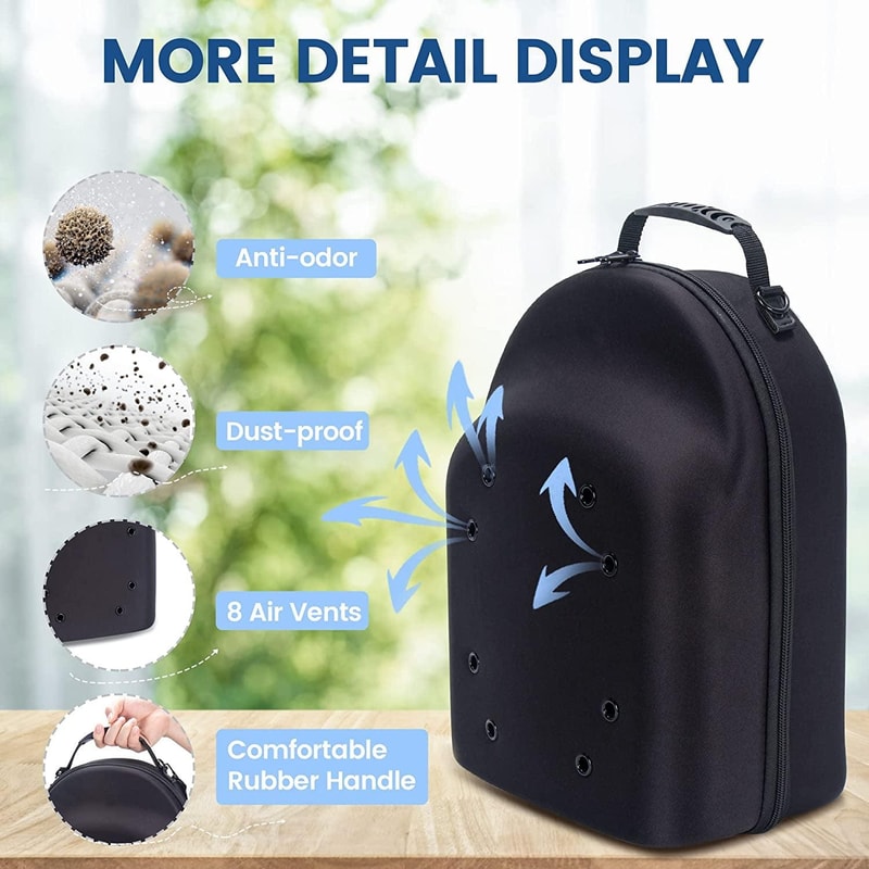 Hat Storage Case EVA Hard Shell Cap Organizer With Shoulder Strap 4