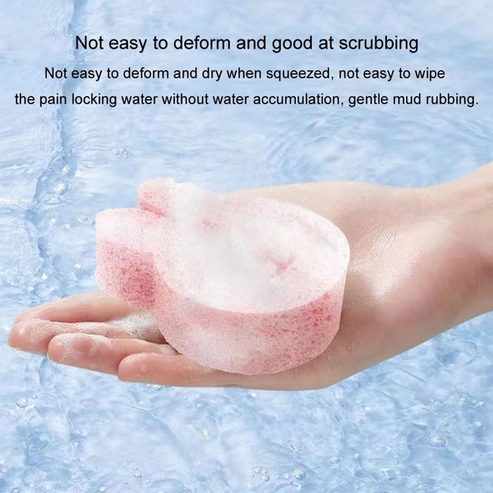 Cute Cartoon Baby Bath Sponge Soft Natural Wood Pulp Bath Scrubber For Sensitive Skin 11