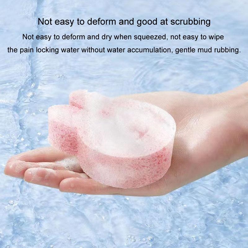 Cute Cartoon Baby Bath Sponge Soft Natural Wood Pulp Bath Scrubber For Sensitive Skin 11