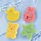 Cute Cartoon Baby Bath Sponge Soft Natural Wood Pulp Bath Scrubber For Sensitive Skin 5