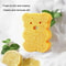 Cute Cartoon Baby Bath Sponge Soft Natural Wood Pulp Bath Scrubber For Sensitive Skin 8