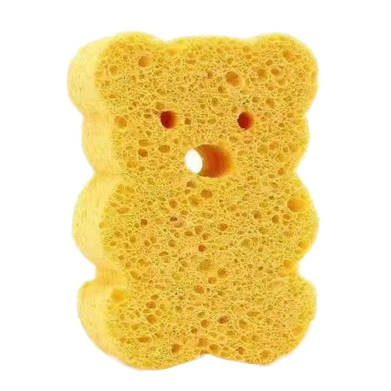 Cute Cartoon Baby Bath Sponge Soft Natural Wood Pulp Bath Scrubber For Sensitive Skin 13