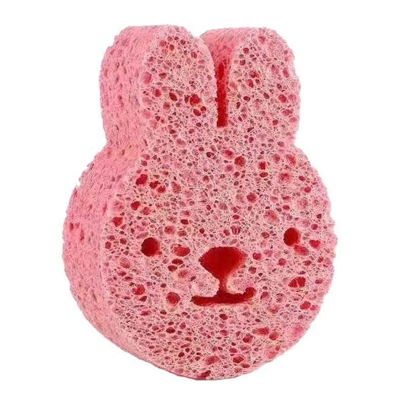 Cute Cartoon Baby Bath Sponge Soft Natural Wood Pulp Bath Scrubber For Sensitive Skin 14
