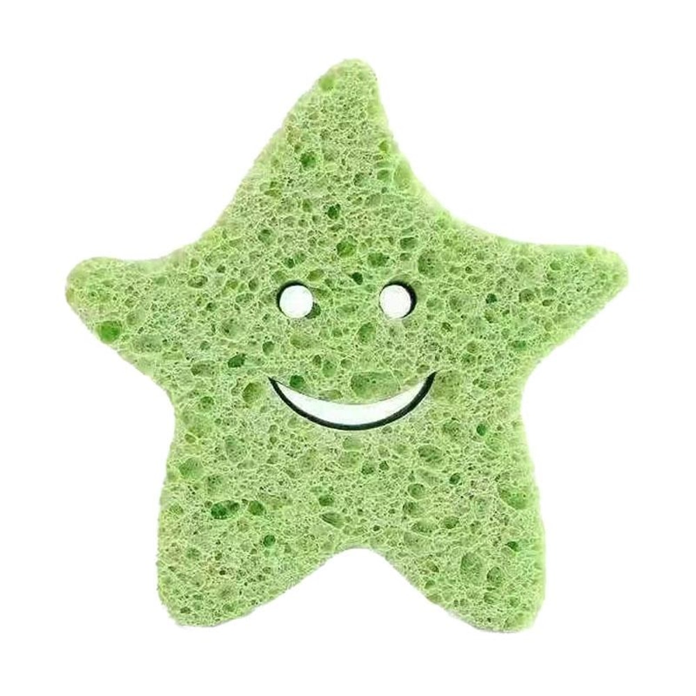 Cute Cartoon Baby Bath Sponge Soft Natural Wood Pulp Bath Scrubber For Sensitive Skin 15