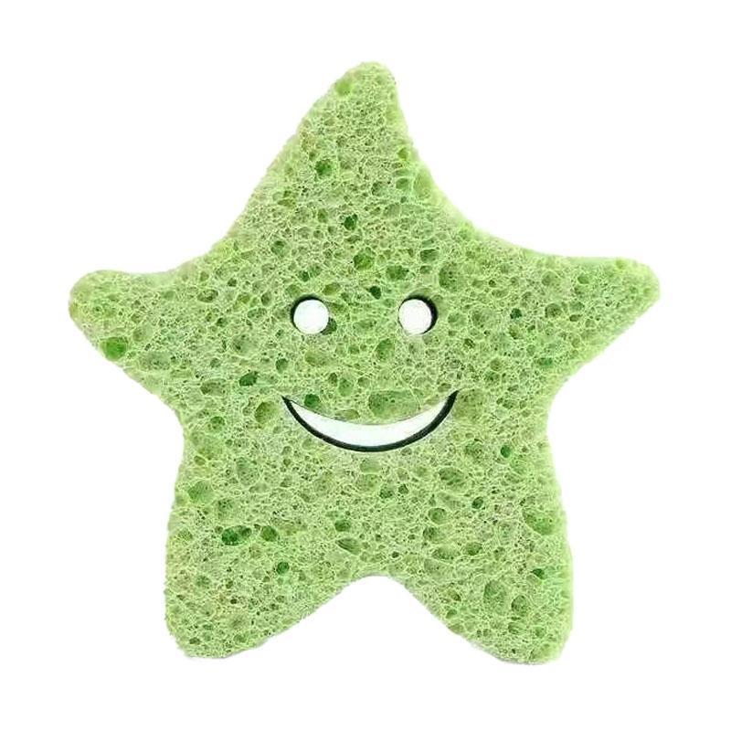 Cute Cartoon Baby Bath Sponge Soft Natural Wood Pulp Bath Scrubber For Sensitive Skin 15