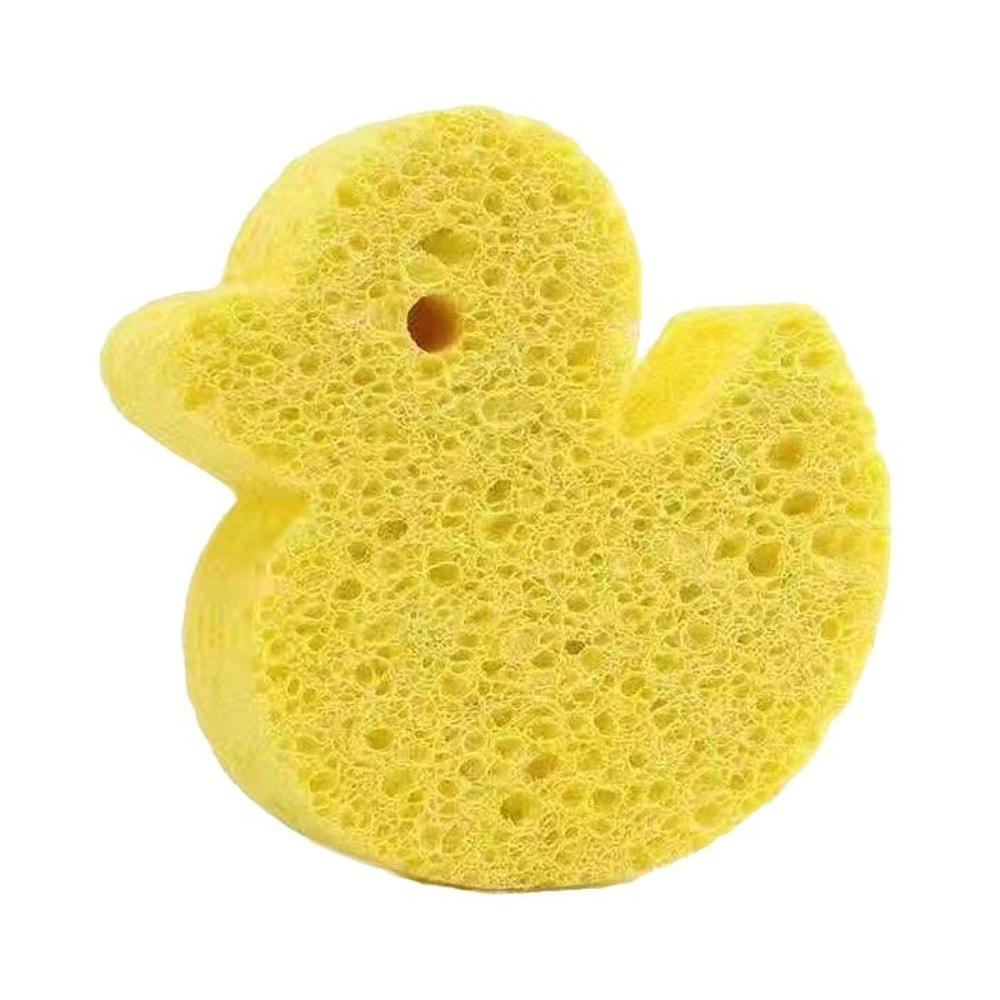 Cute Cartoon Baby Bath Sponge Soft Natural Wood Pulp Bath Scrubber For Sensitive Skin 16