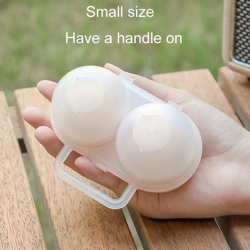 Portable Egg Holder For Camping Travel Shockproof 2Slot Egg Storage Case 5