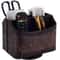 Desk Organizer PU Leather Remote Control Holder With 5 Storage Compartments 0