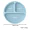 Baby Silicone Suction Plate With 3 Compartments For Toddlers And Self Feeding 1