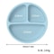Baby Silicone Suction Plate With 3 Compartments For Toddlers And Self Feeding 1