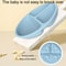 Baby Silicone Suction Plate With 3 Compartments For Toddlers And Self Feeding 4