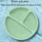 Baby Silicone Suction Plate With 3 Compartments For Toddlers And Self Feeding 6