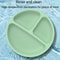Baby Silicone Suction Plate With 3 Compartments For Toddlers And Self Feeding 6