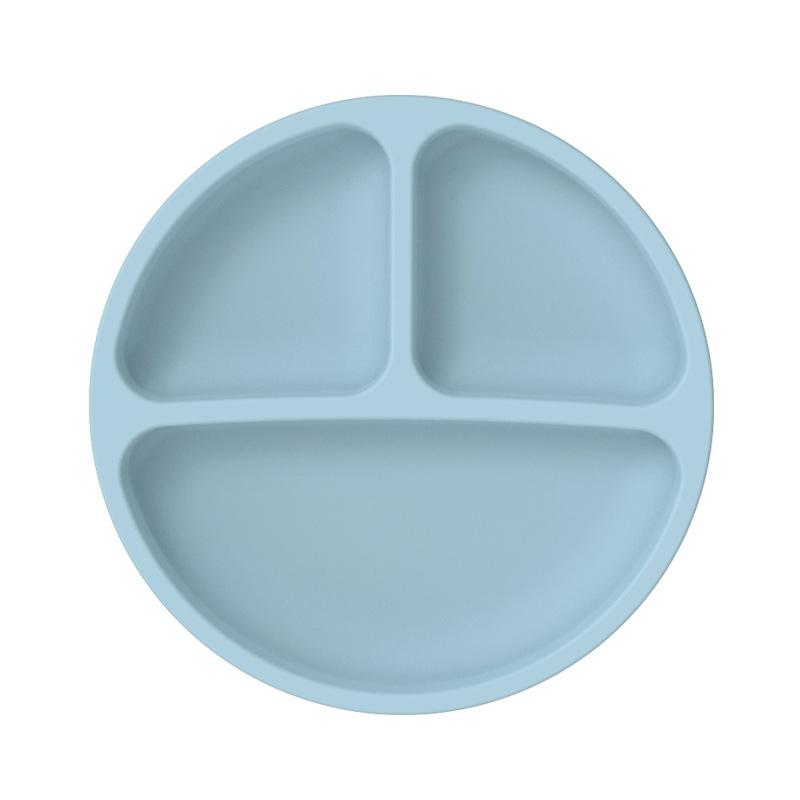 Baby Silicone Suction Plate With 3 Compartments For Toddlers And Self Feeding 8
