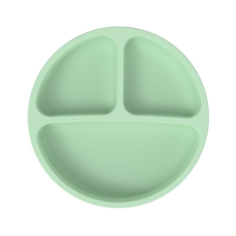 Baby Silicone Suction Plate With 3 Compartments For Toddlers And Self Feeding 9