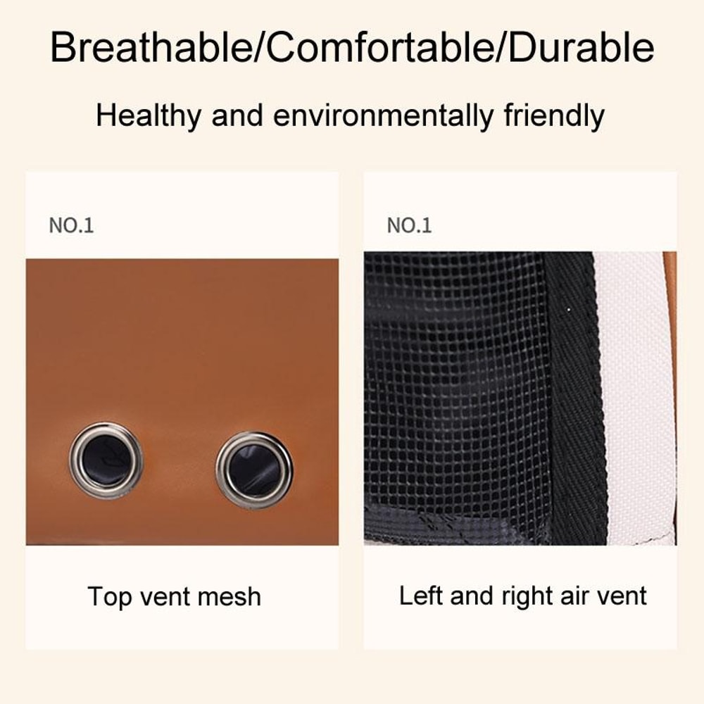 Pet Travel Capsule Backpack Carrier For Cats Small Dogs With Breathable Viewing Window 3