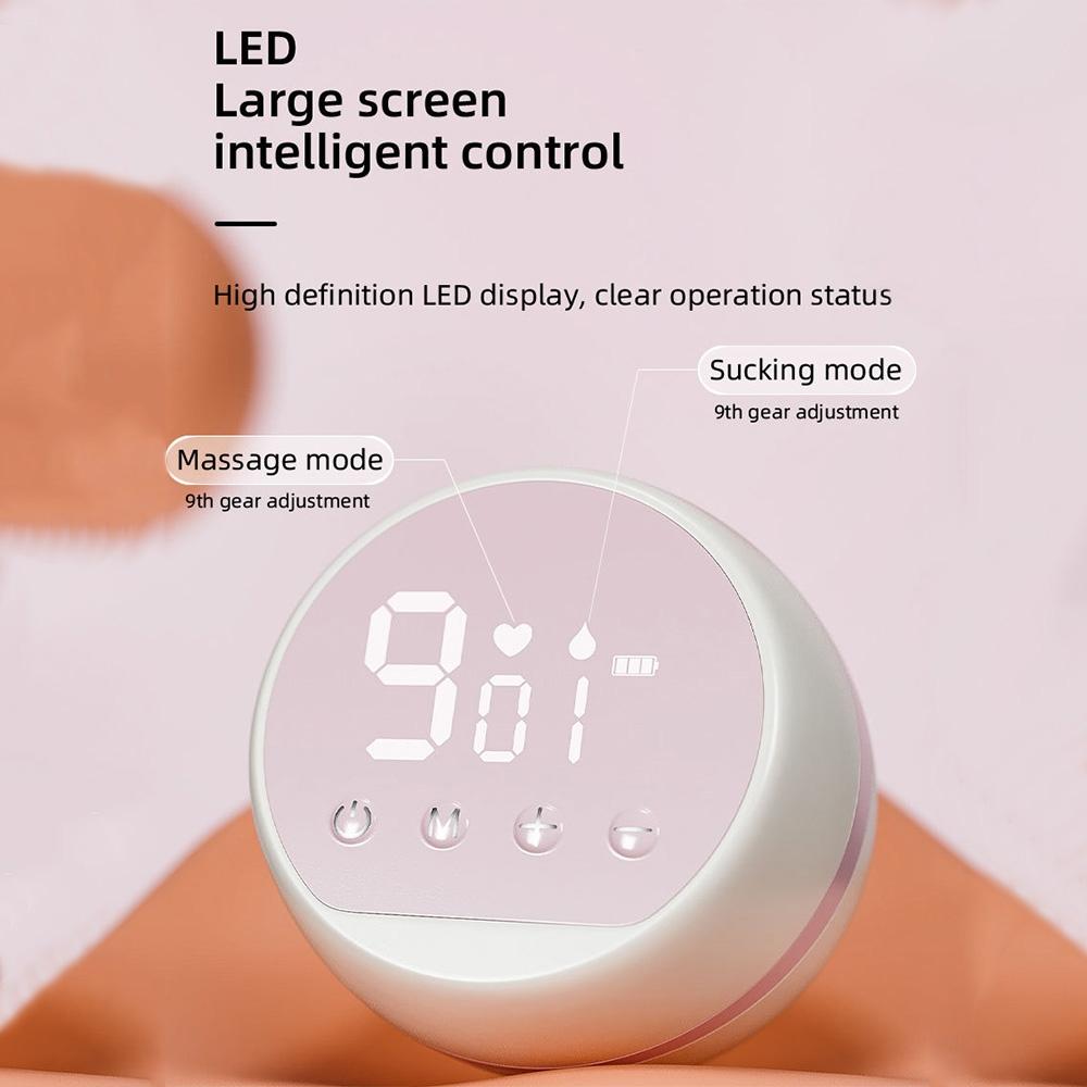 LED Breast Pump With Massage Mode And Silent Hands Free Milk Expression 12