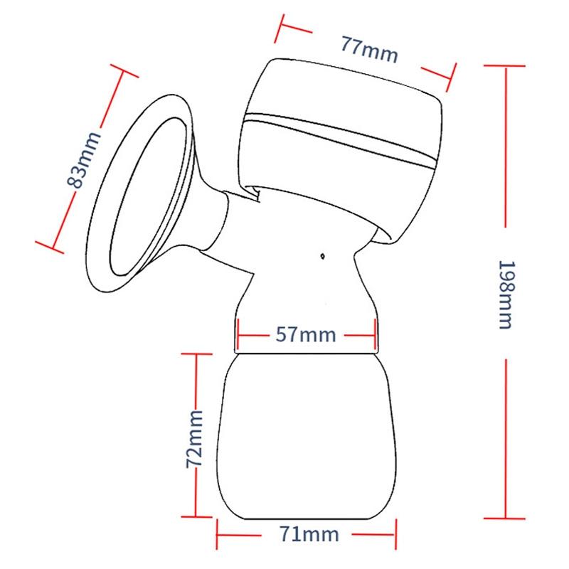 LED Breast Pump With Massage Mode And Silent Hands Free Milk Expression 6