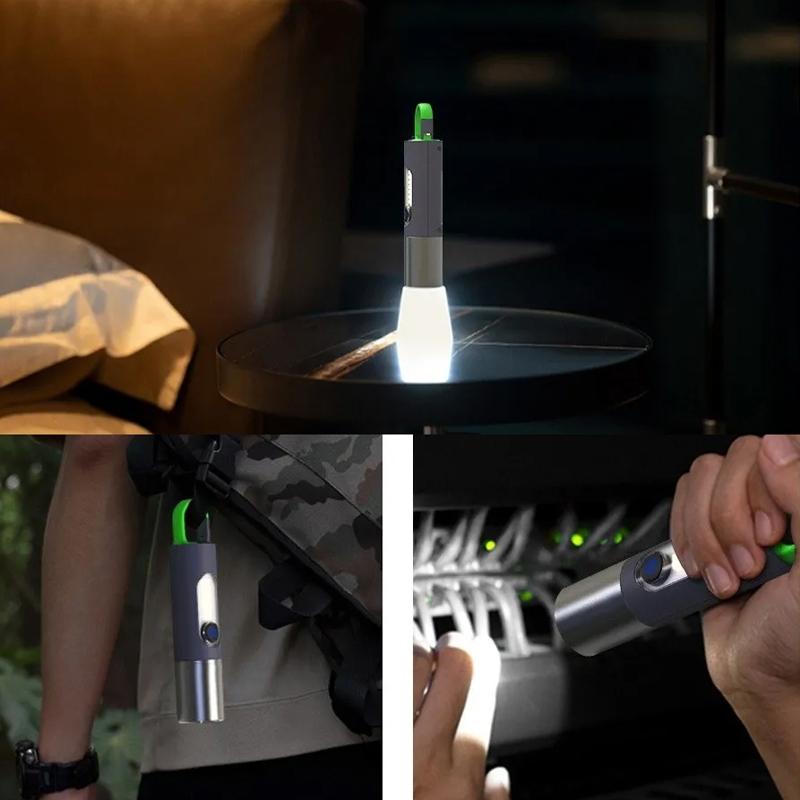 Rechargeable Flashlight With Zoom Focus IP55 Waterproof Tactical Torch 4