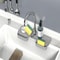 Silicone Drainage Mat With Faucet Basket Kitchen Bath Organizer 4