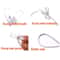 Retractable Outdoor Travel Windproof Clothesline with 12 Clips