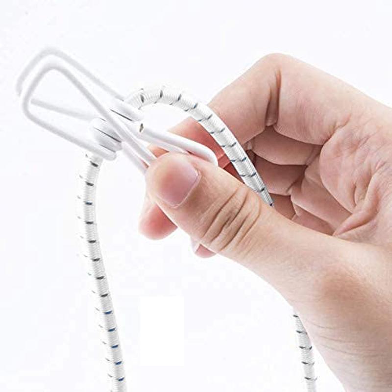 Retractable Outdoor Travel Windproof Clothesline with 12 Clips
