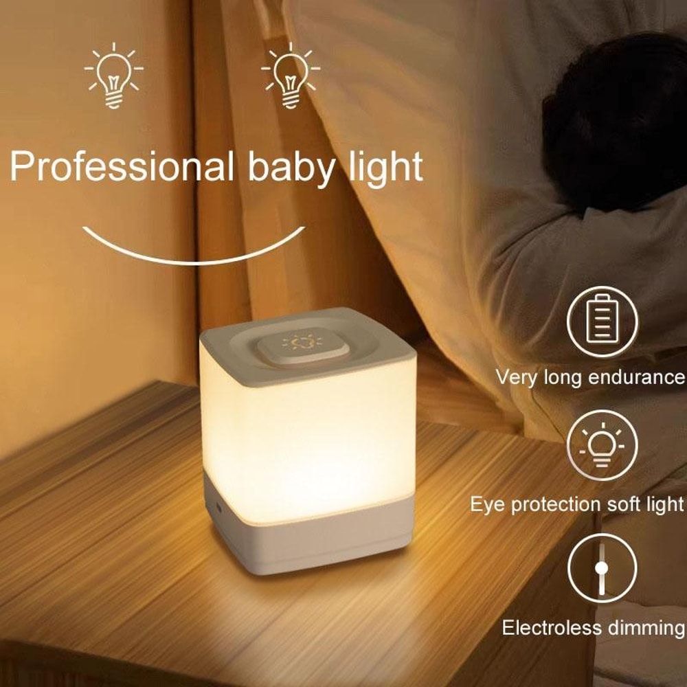Portable LED Bedside Night Light With Warm Ambiance And Touch Control 2