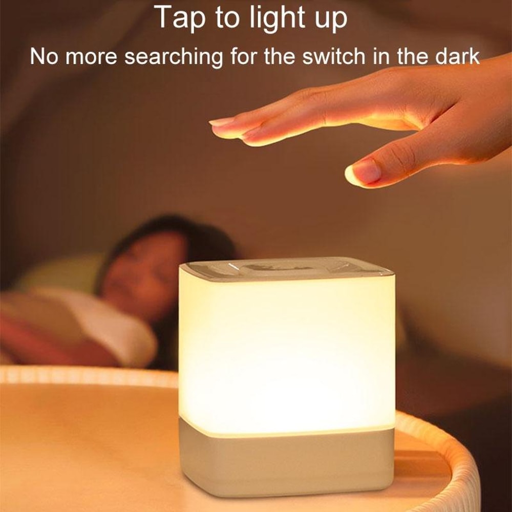 Portable LED Bedside Night Light With Warm Ambiance And Touch Control 4
