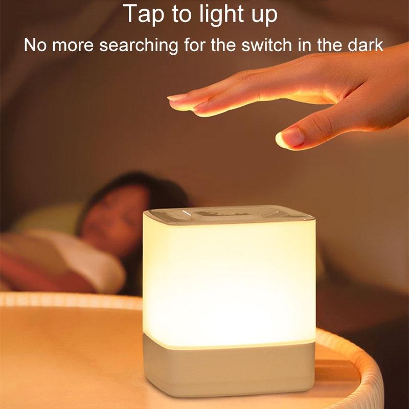 Portable LED Bedside Night Light With Warm Ambiance And Touch Control 4