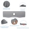 Premium Silicone Faucet AntiSplash Drain Mat Keep Counters Dry 2