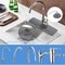 Premium Silicone Faucet AntiSplash Drain Mat Keep Counters Dry 0