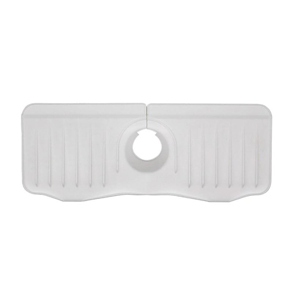 Premium Silicone Faucet AntiSplash Drain Mat Keep Counters Dry 4