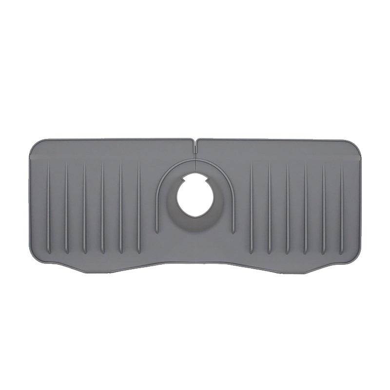 Premium Silicone Faucet AntiSplash Drain Mat Keep Counters Dry 5