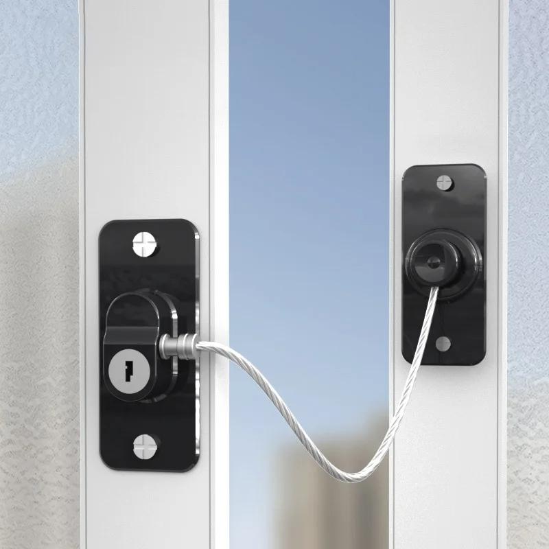 Multifunctional Children Window Cabinet Safety Lock With Key 0