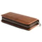 Retro Crazy Horse Leather Pencil Case, Durable Zipper Pen Organizer