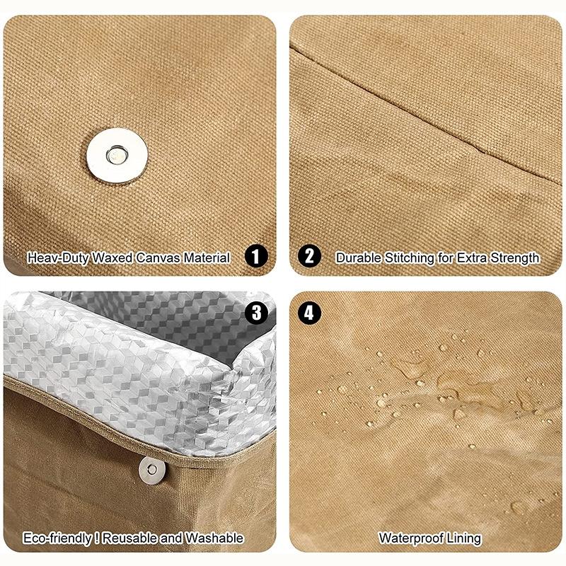 Premium Waterproof Aluminum Foil Ice Bag, Reusable Lunch & Outdoor Cooler