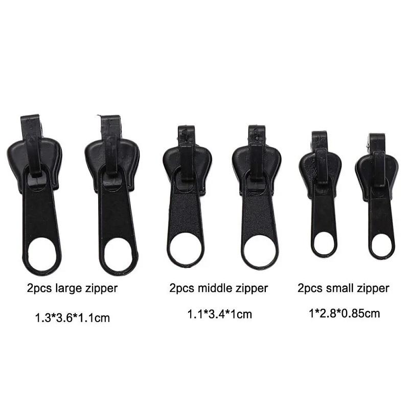 Universal Jacket Zipper Puller Set 6pcs Durable Sewing Repair Tool 3