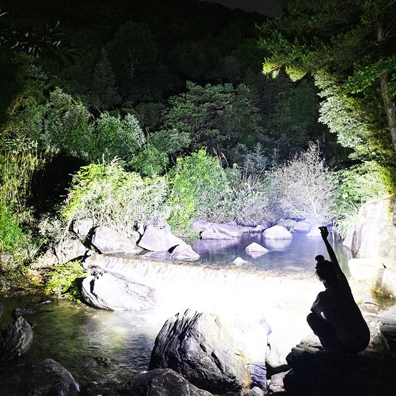 Mini 3 LED USB-C Rechargeable Strong Light Flashlight, Multi-Function