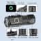 Mini 3 LED USB-C Rechargeable Strong Light Flashlight, Multi-Function