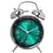 45Inch Electroplated Metal Alarm Clock With Night Light Quiet Quartz Movement 0