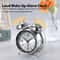 45Inch Electroplated Metal Alarm Clock With Night Light Quiet Quartz Movement 3