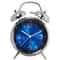 45Inch Electroplated Metal Alarm Clock With Night Light Quiet Quartz Movement 8