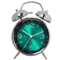 45Inch Electroplated Metal Alarm Clock With Night Light Quiet Quartz Movement 7