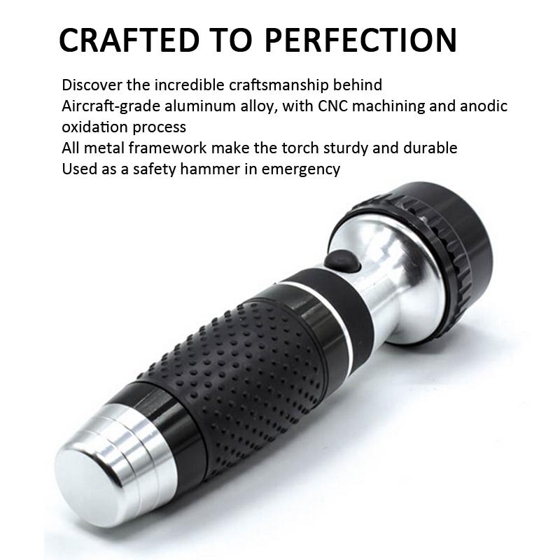 Hotel LED Rechargeable Wall-Mount Emergency Flashlight with 13-LED Bright Light