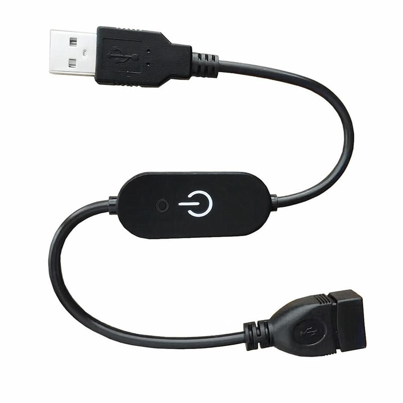 USB LED Touch Dimmer Controller For Single Color Lights Adjustable Brightness 0