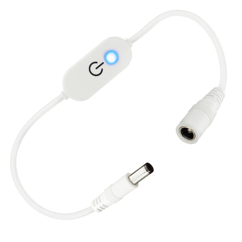 USB LED Touch Dimmer Controller For Single Color Lights Adjustable Brightness 2