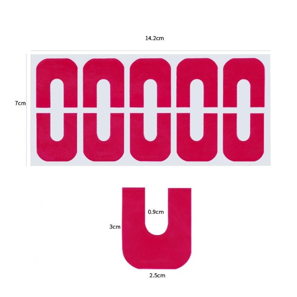 Premium U Shape Nail Polish Protector Stickers, 10pcs Anti Spill Nail Art Accessories
